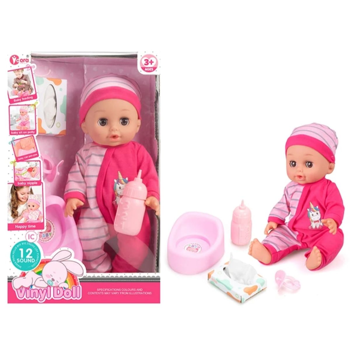 GENERICO - Muñeca Bebé Orina y Llora