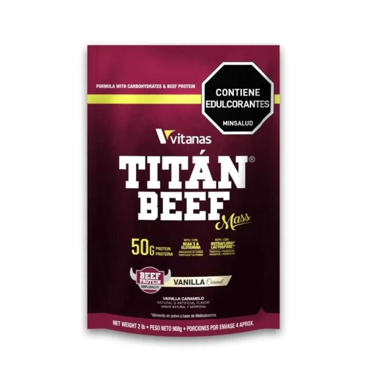 VITANAS - Titan Beef Mass Proteina de Carne 2 lbs VITANAS