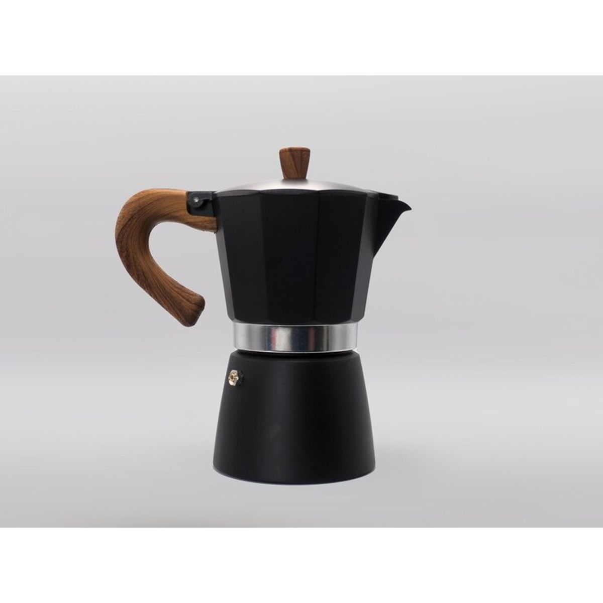 BIGCENTER - Cafetera Italiana Moka 6 tazas 300 ml Color Negro o Gris