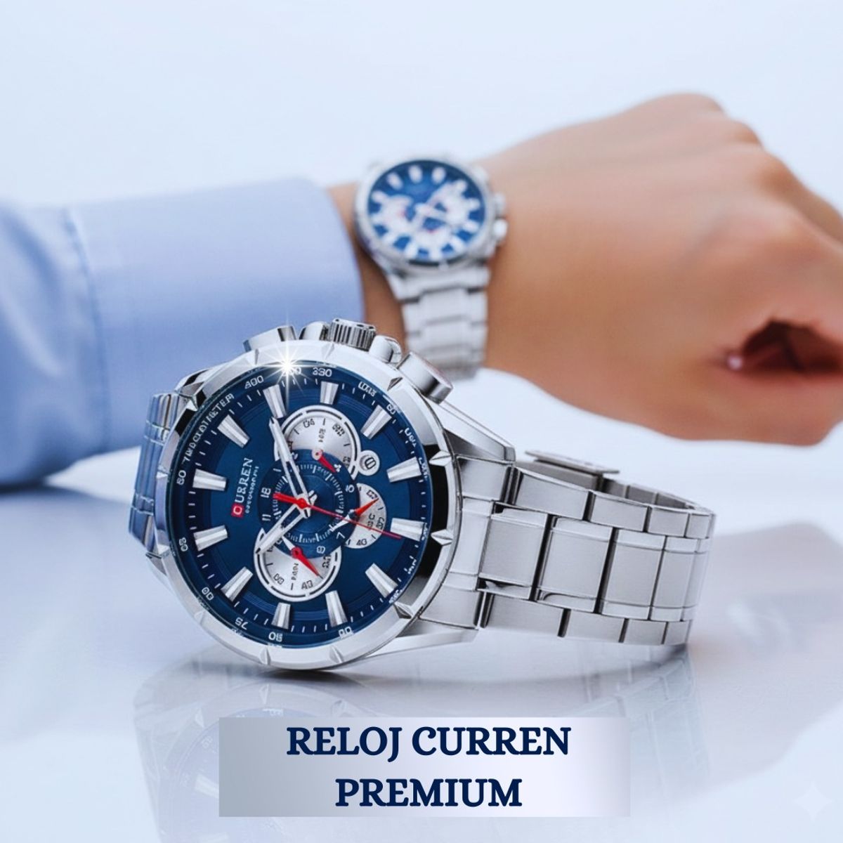 CURREN - RELOJ PARA HOMBRE ELEGANTE DISEÑO EXCLUSIVO CON CRONOGRAFOS