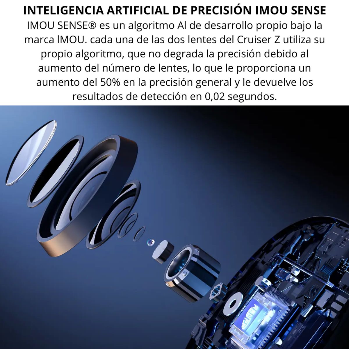 IMOU - CAMARA WIFI EXTERIOR IMOU CRUISER CON ZOOM 12X MOTORIZADO INTELIGENCIA ARTIFICIAL