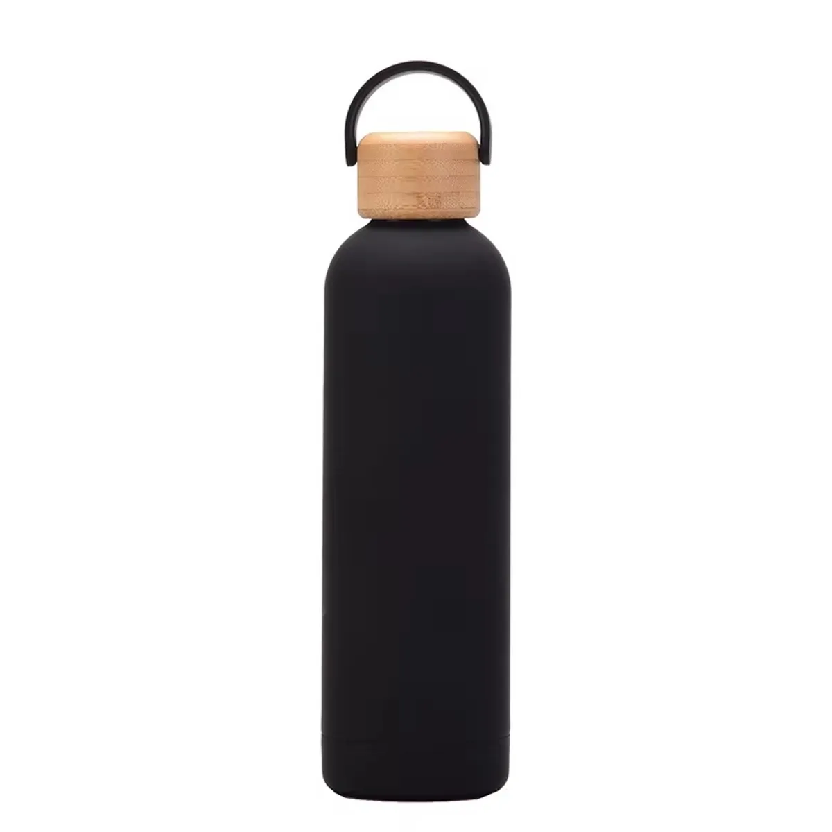 BIGCENTER - Termo De Agua Portátil - Deportes Al Aire Libre - Negro 500ml - Acero