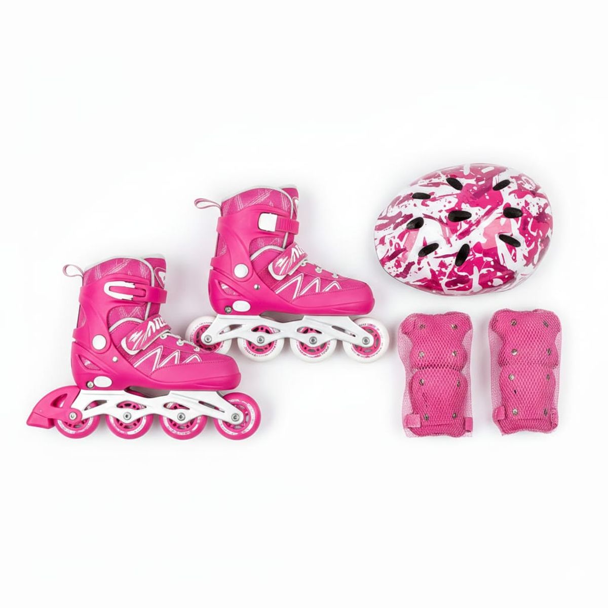 GENERICO - Patines En Linea Para Niñas  Ajustable Talla 33 a 37