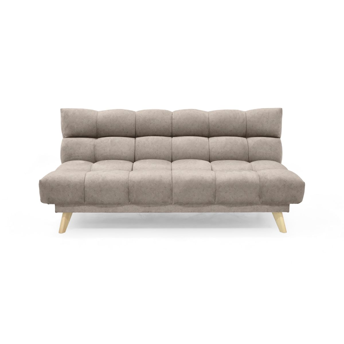 VENECIA - Sofa Cama Reclinable 3 Posiciones Nubo 178x92x82 Tela Taupe