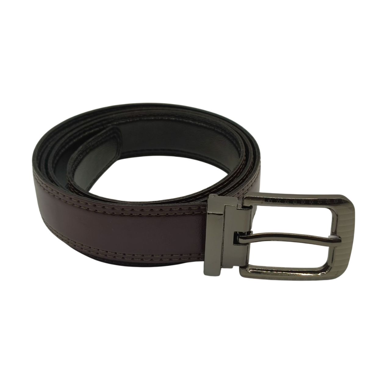 GENERICO - Cinturón Correa  Hombre Doble Faz  118cm Recortables