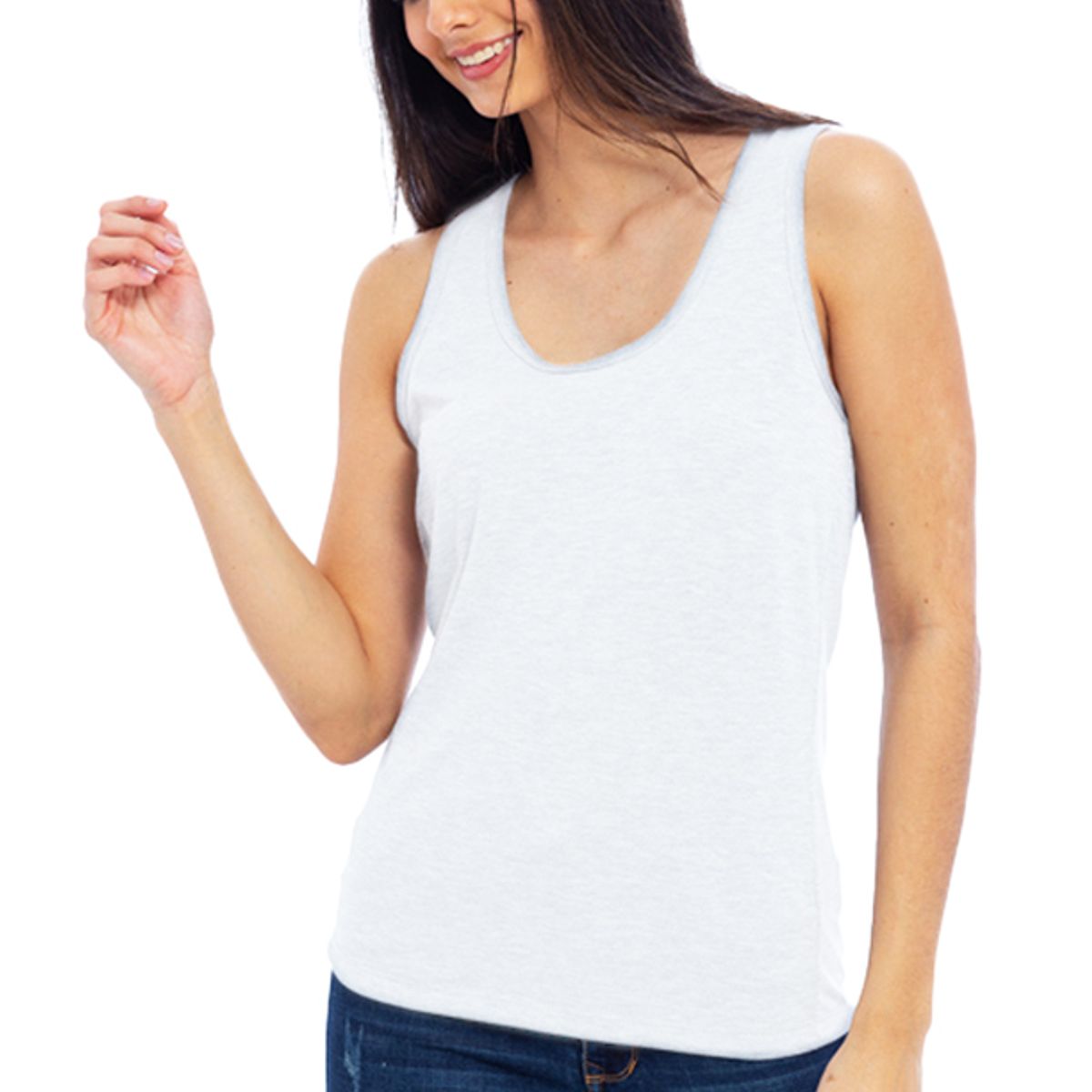 BOCARED - AFRODITA P CAMISETA ATLETICA CON MANGA SISA EN TALLAS PLUS PARA DAMA EN COLOR BLANCO