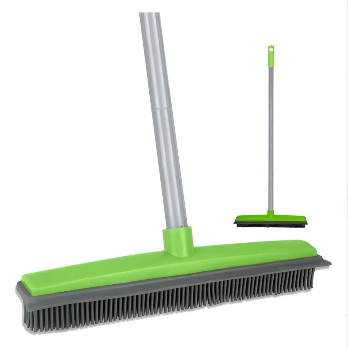 GENERICO - Escoba De Goma Para Remover Pelo En Alfombras Y Pisos Verde