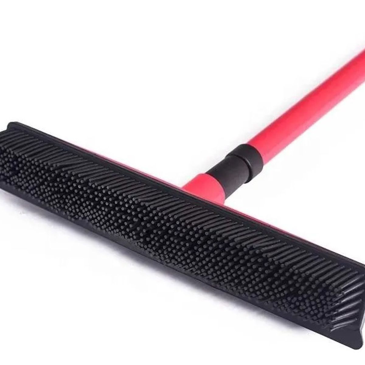 GENERICO - Escoba De Goma Para Remover Pelo En Alfombras Y Pisos Rosada