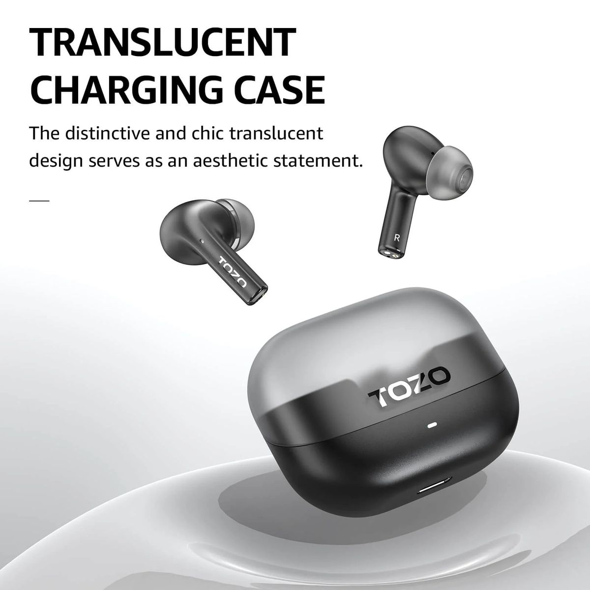 TOZO - AUDIFONOS TOZO Agile Nova Black True Wireless Stereo TWS In-Ear USB Type-C
