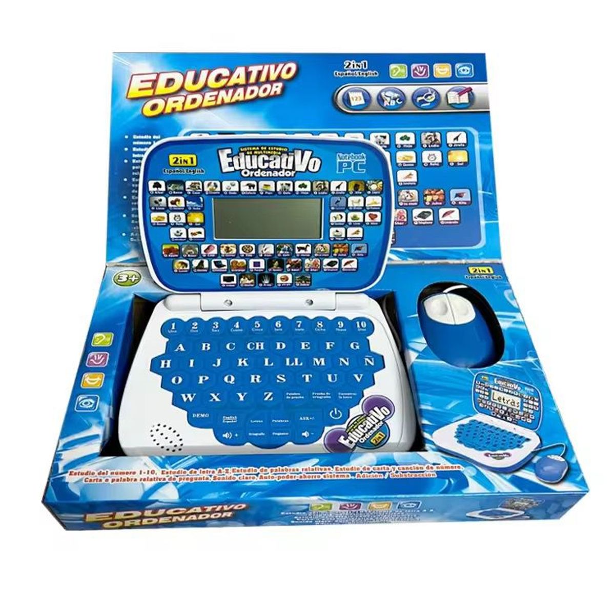 GENERICO - Computador Didáctico de Aprendizaje con Sonidos Azul