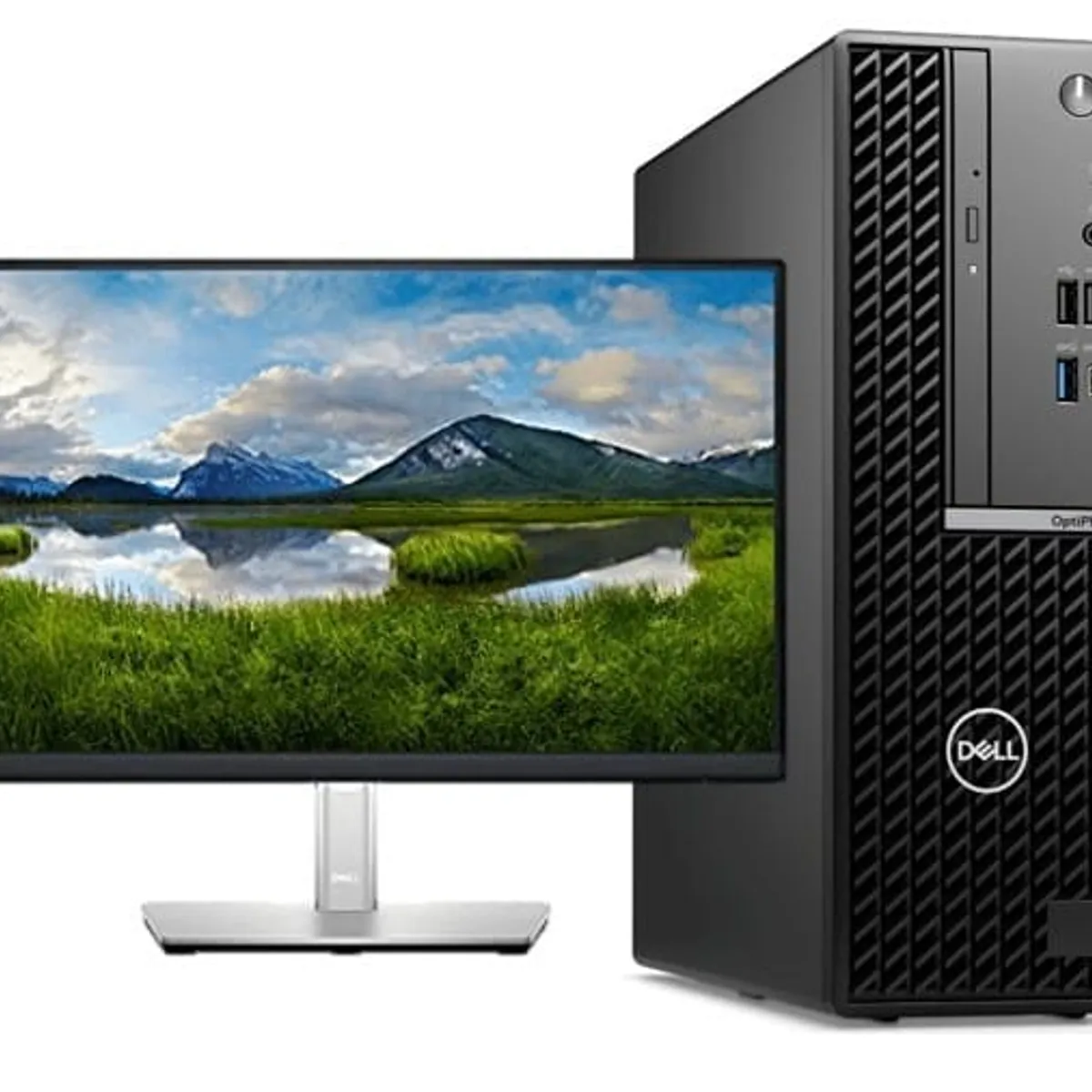 DELL - COMPUTADOR DELL OPTIPLEX MFF 7020 Intel Core i3 14100T 8GB DDR5 SSD 256GB Win11 + Monitor 215” impecable