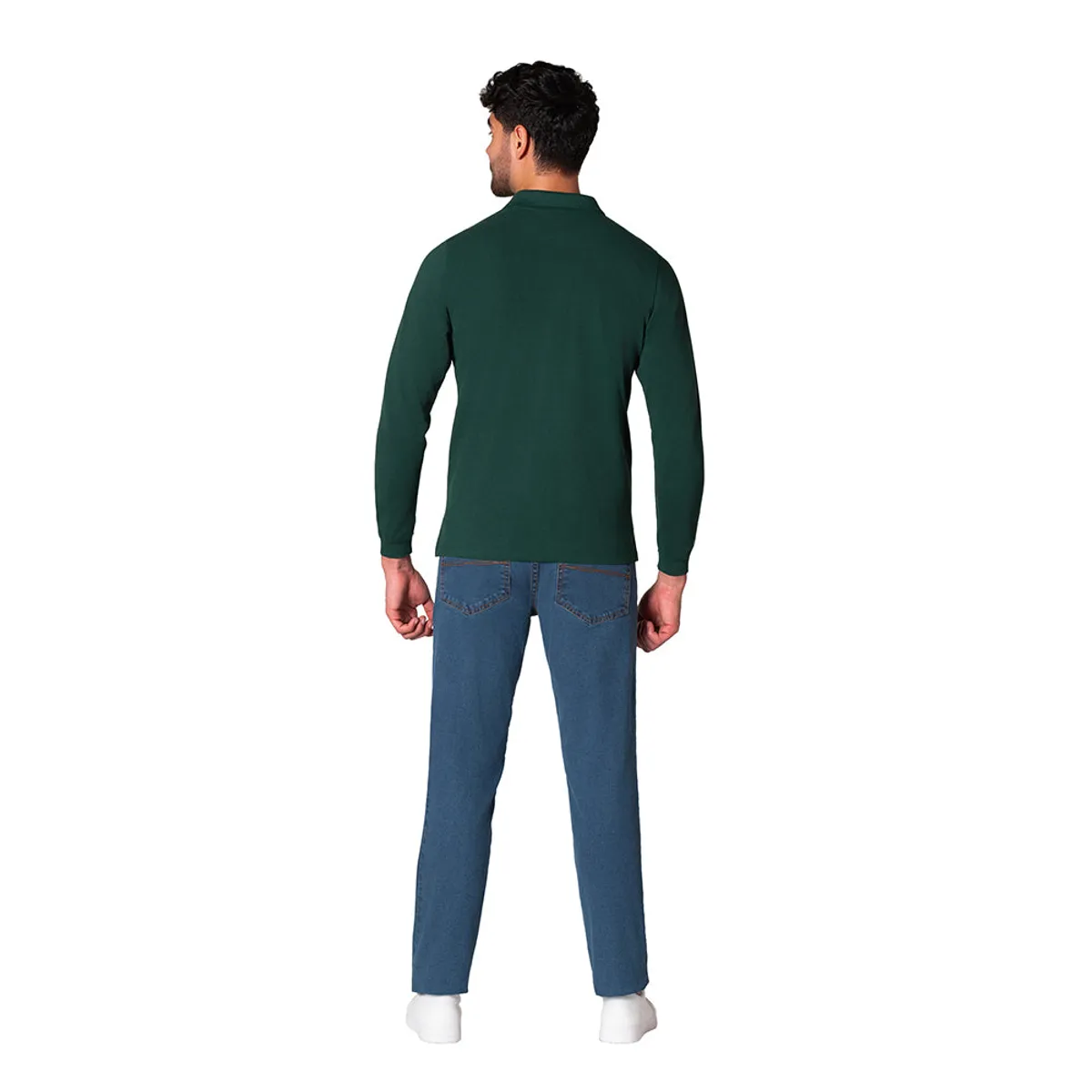 LEC LEE - Camiseta Polo Hombre Manga Larga Verde Lec Lee XLVerde