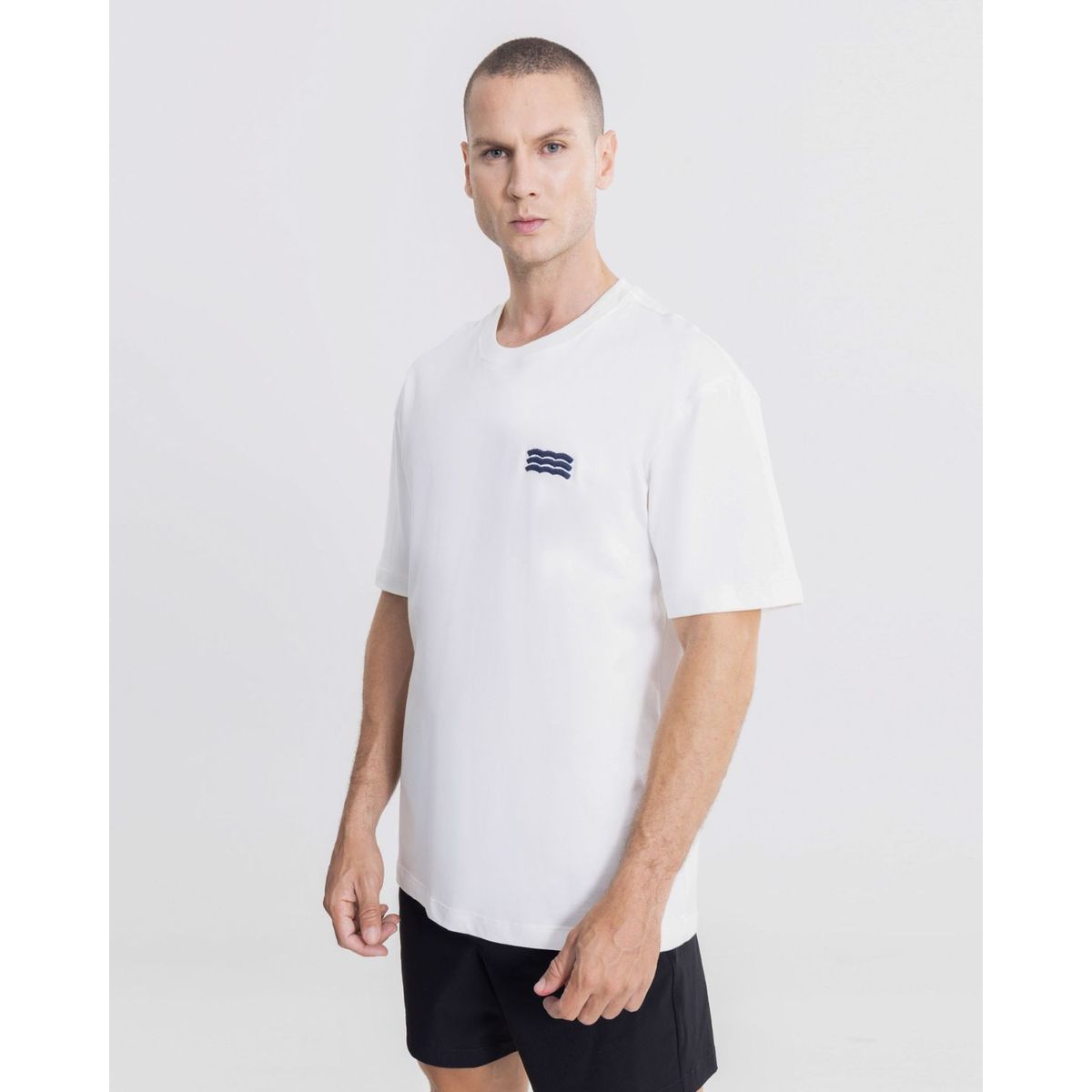 ATMOS - Camiseta Manga Corta Con Screen  Para Hombre Blanco Atmos