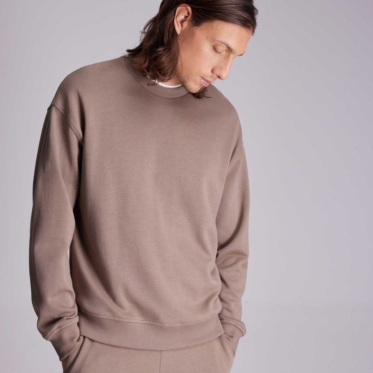 ATMOS - Buzo Básico  Para Hombre Café Atmos