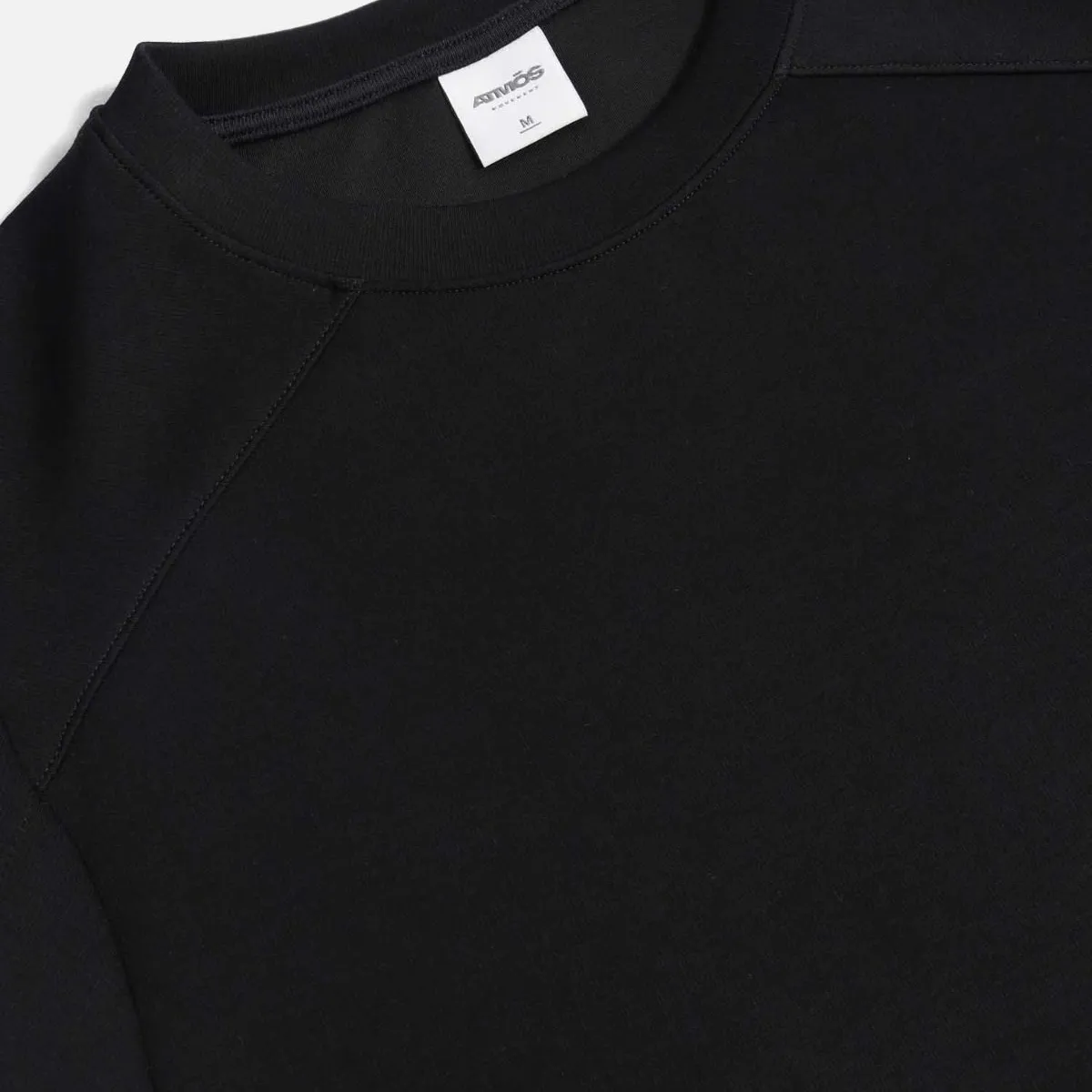 ATMOS - Camiseta Relaxed Fit Plush Con Cortes  Para Hombre Negro Atmos