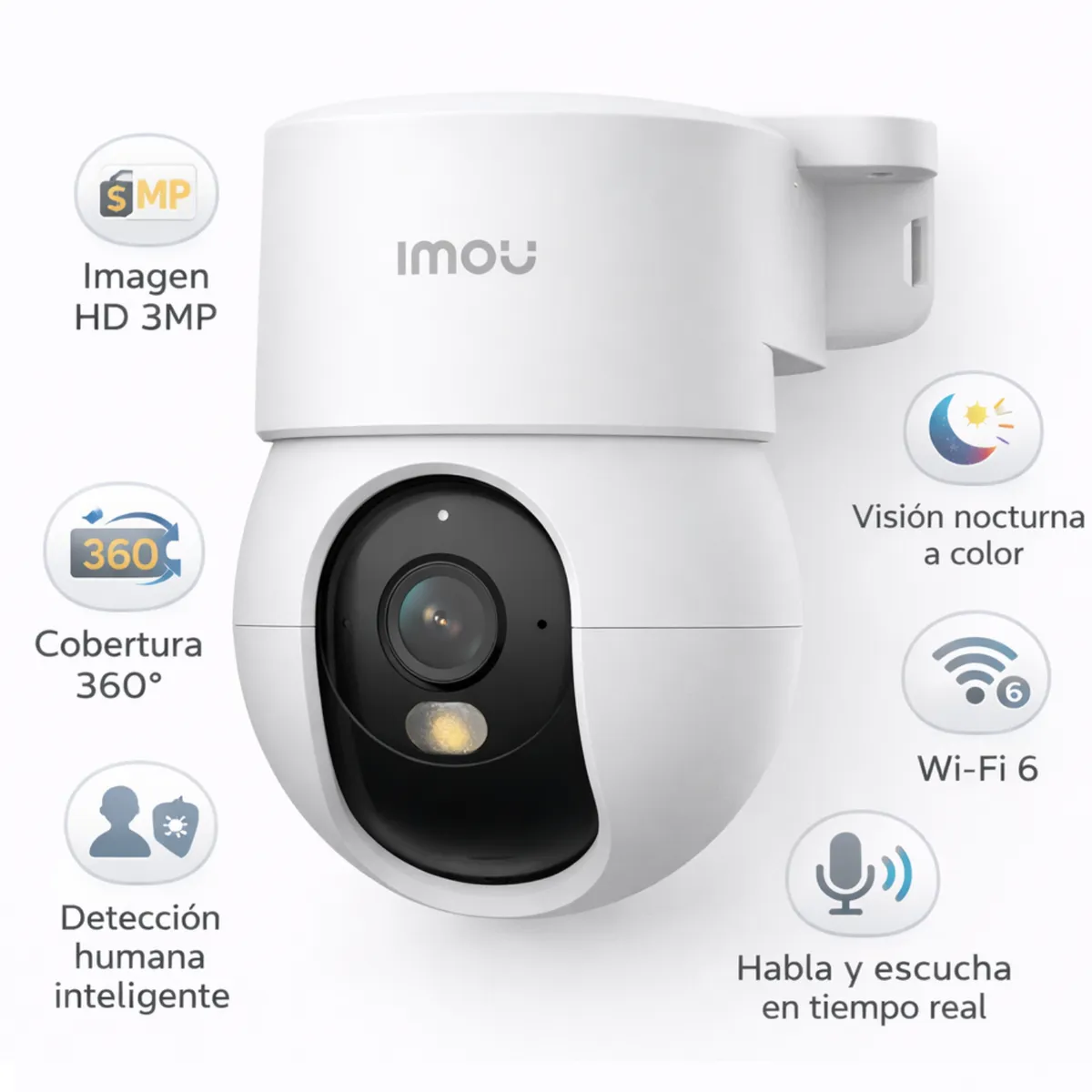 IMOU - Cámara de Seguridad Ranger Mini IMOU (3MP) WiFi // Full Color, Detección Humana IA,  Audio 2 Vías