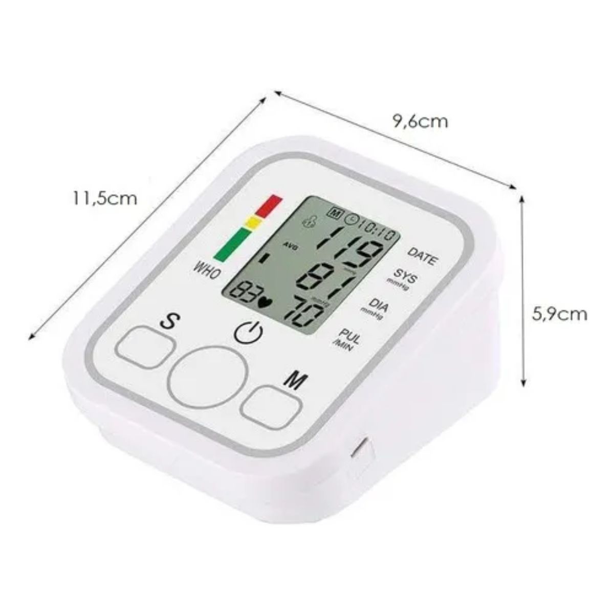 GENERICO - Tensiómetro Automático De Brazo Color Blanco Arm Style