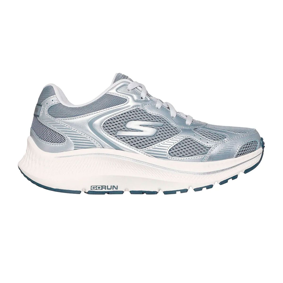 SKECHERS - Tenis Skechers Gris Mujer Go Run Consistent Gray 128633-GYSL