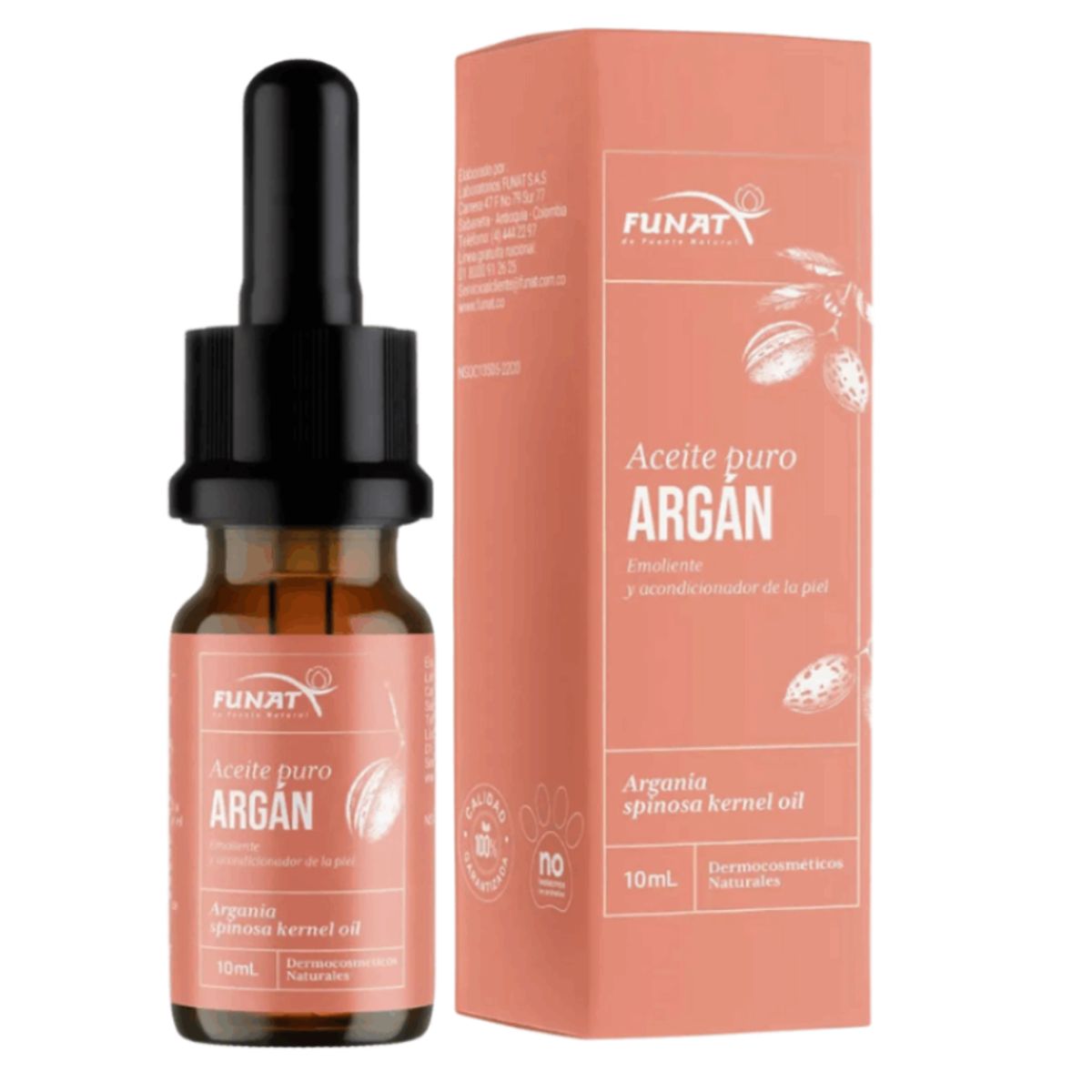 FUNAT - ACEITE DE ARGAN PURO X 10 ML./ FUNAT