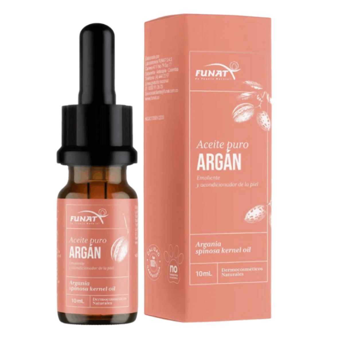 FUNAT - ACEITE DE ARGAN PURO X 10 ML./ FUNAT