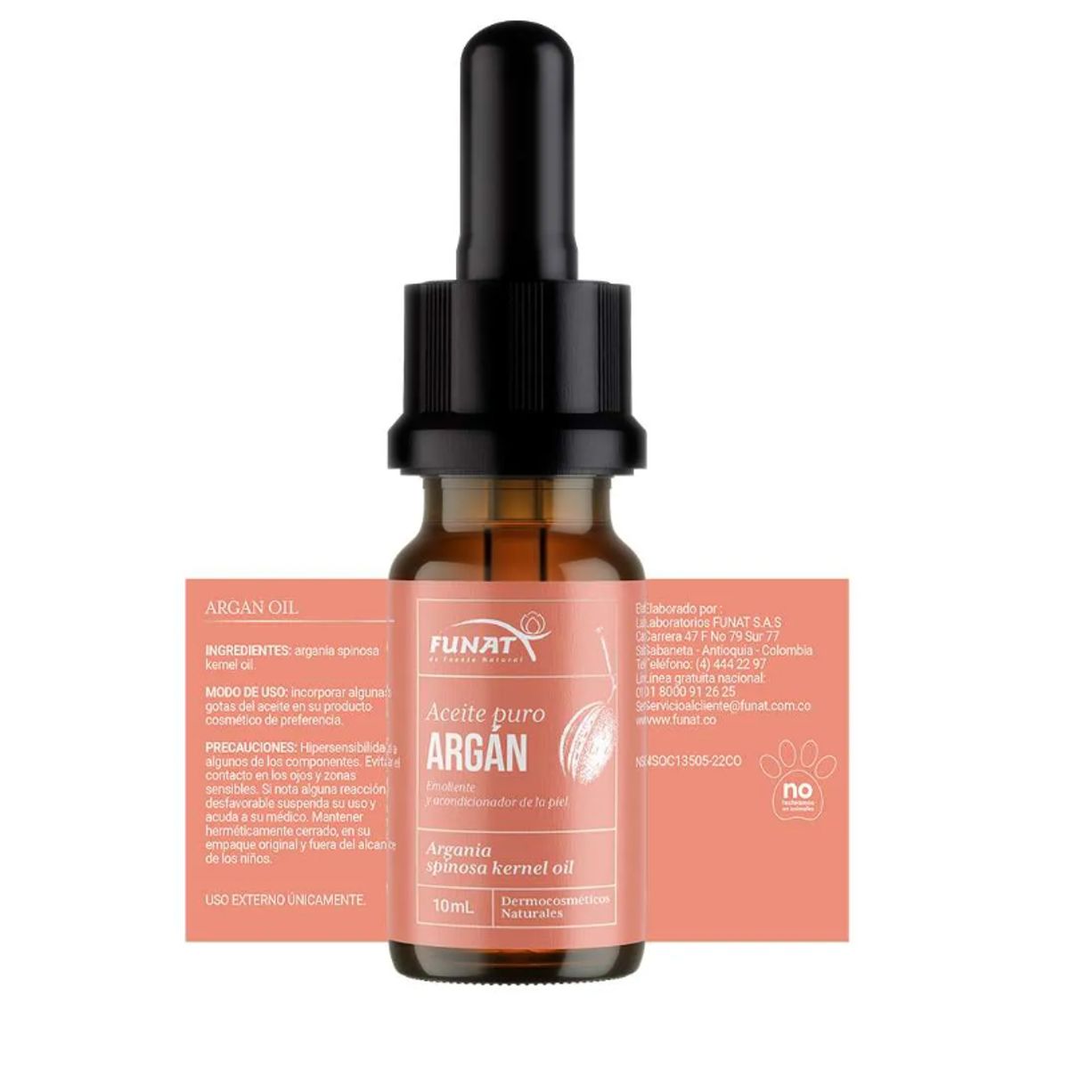 FUNAT - ACEITE DE ARGAN PURO X 10 ML./ FUNAT