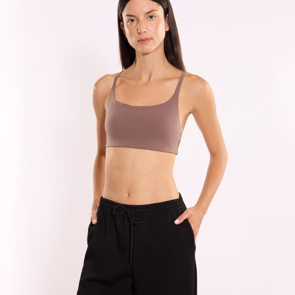 ATMOS - Top Deportivo Soporte Bajo Aerius  Para Mujer Café Atmos