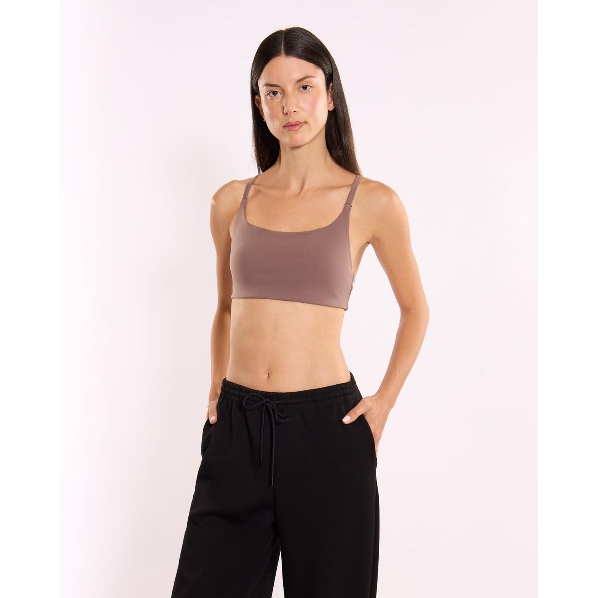 ATMOS - Top Deportivo Soporte Bajo Aerius  Para Mujer Café Atmos
