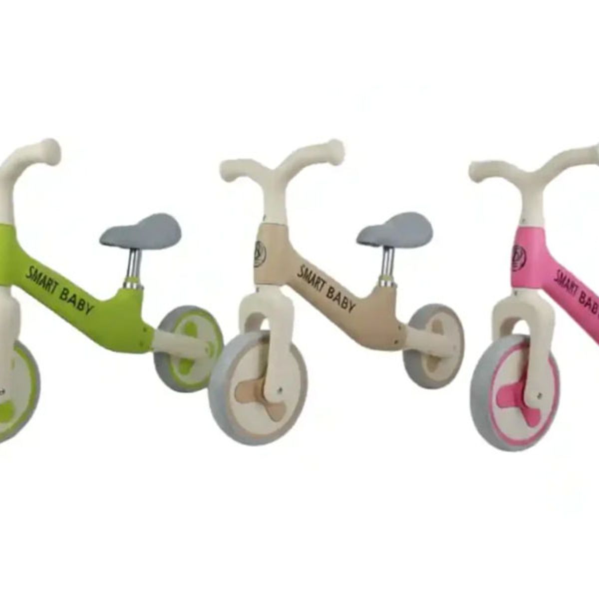 GENERICO - BICICLETA APRENDIZAJE ROSADO, VERDE, BEIGE 5588