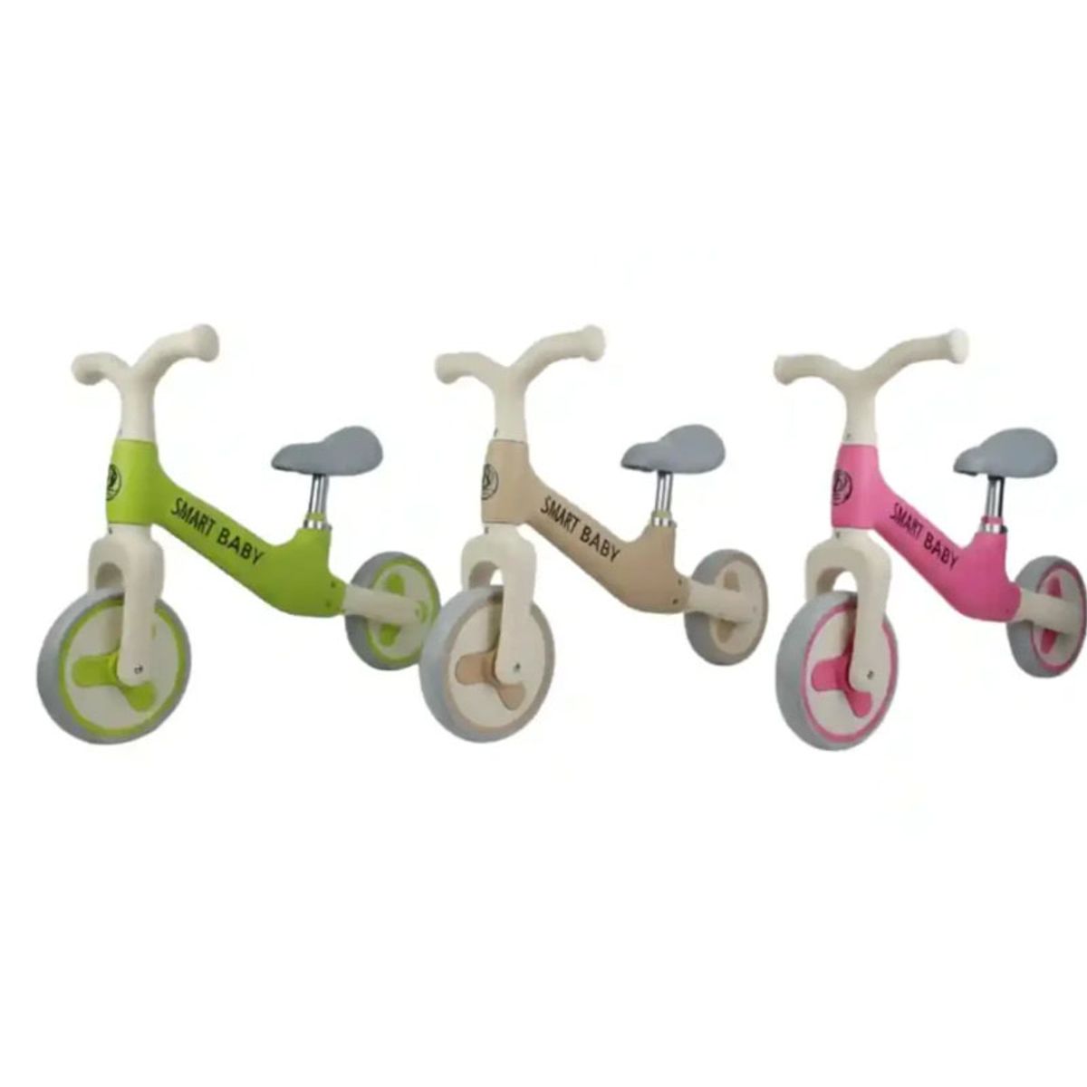 GENERICO - BICICLETA APRENDIZAJE ROSADO, VERDE, BEIGE 5588