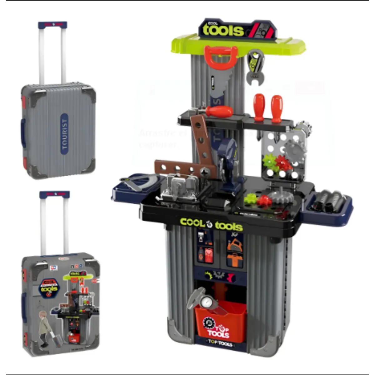 GENERICO - Kit Maleta Herramienta 31 Rodachin Juguete Didáctico Niños Negro Agregar a favoritos