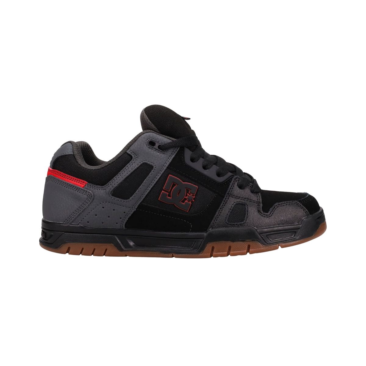 DC SHOES - Tenis DC Shoes Stag hombre color negro y rojo
