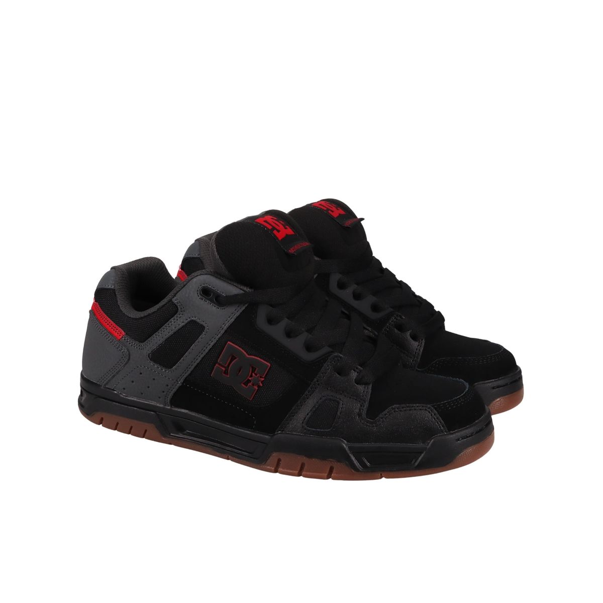 DC SHOES - Tenis DC Shoes Stag hombre color negro y rojo