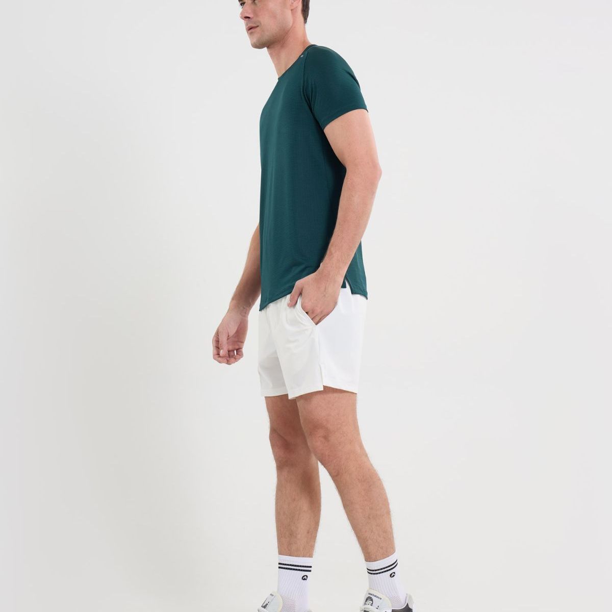 ATMOS - Camiseta Deportiva Texturizada  Para Hombre Verde Atmos