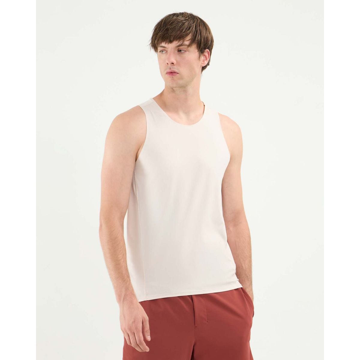 ATMOS - Camiseta  Para Hombre Manga Sisa Cuello Redondo Color Beige Marca Atmos #32090193