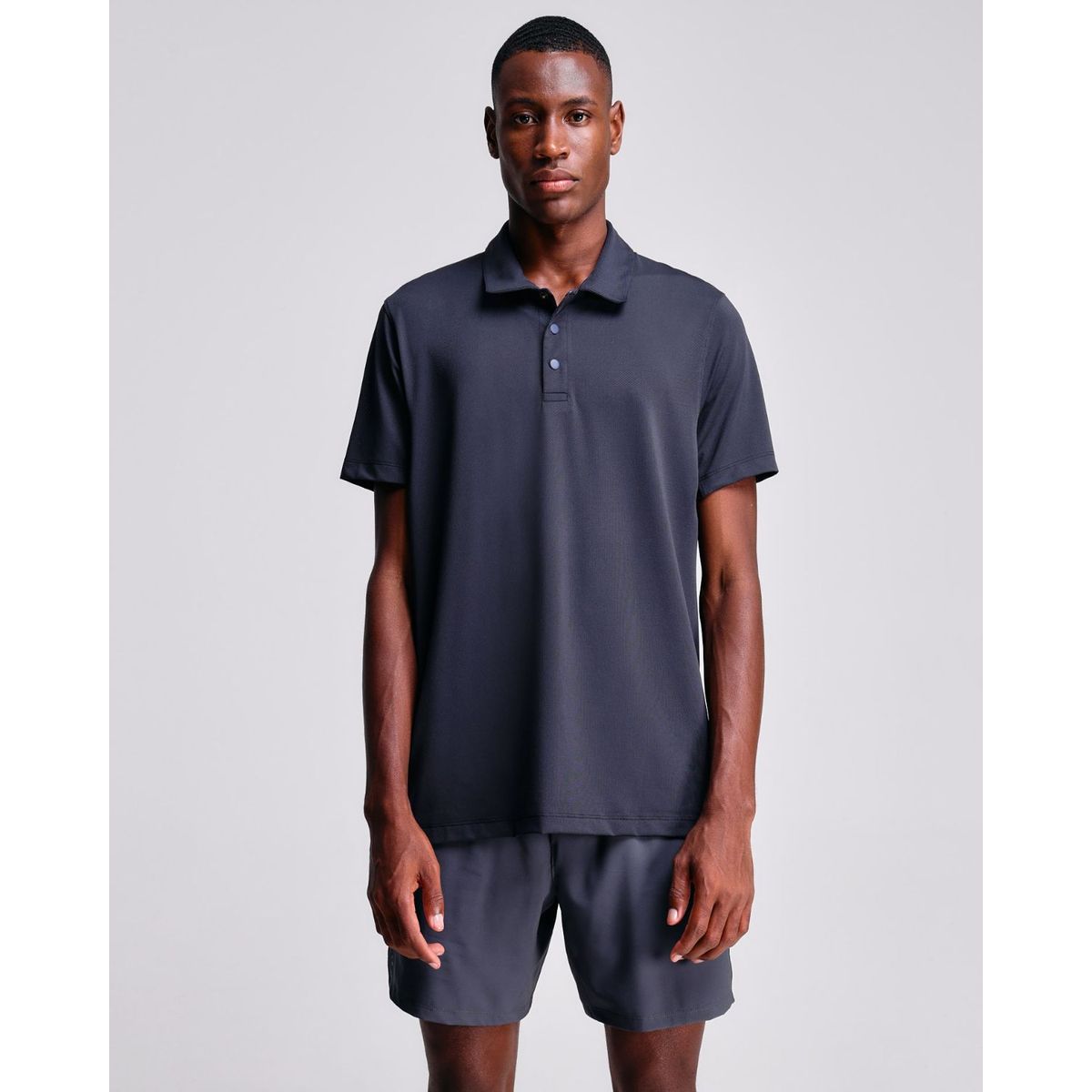 ATMOS - Polo  Para Hombre Cuello Maquina Sin Bolsillo Color Azul Marca Atmos #32110006