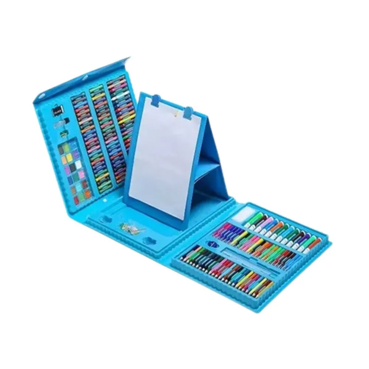 SHUNGA - Set de Arte Infantil 208 Piezas con Estuche Rígido Organizado – Colores, Plumones, Acuarelas y Materiales Creativos