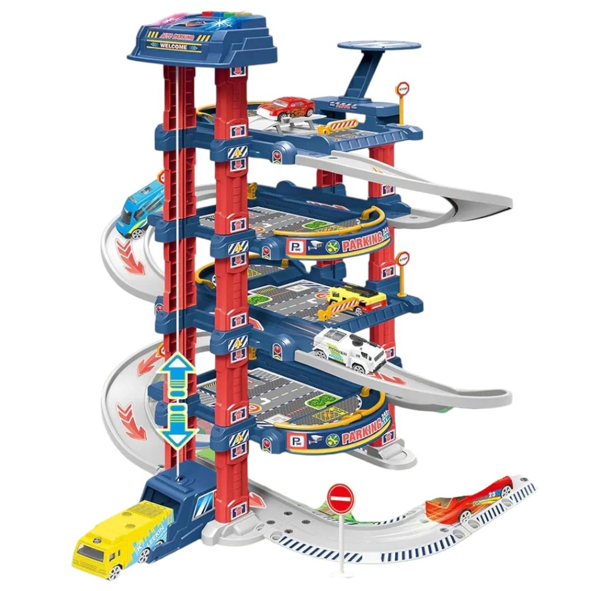 KIDSHOP - Pista De Estacionamiento En Espiral Para Niños Pc-3716