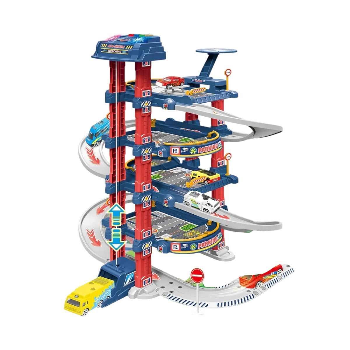 KIDSHOP - Pista De Estacionamiento En Espiral Para Niños Pc-3716
