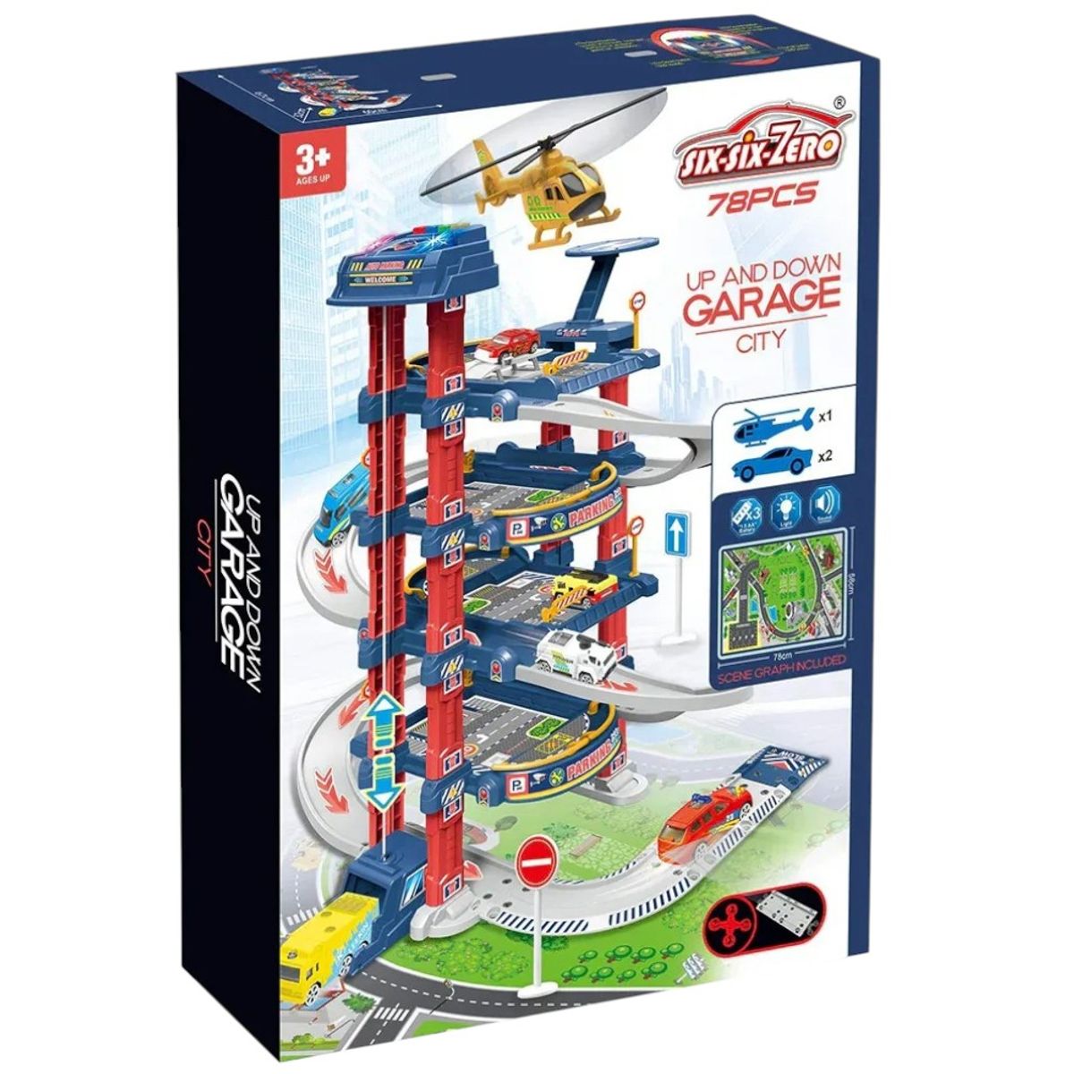KIDSHOP - Pista De Estacionamiento En Espiral Para Niños Pc-3716