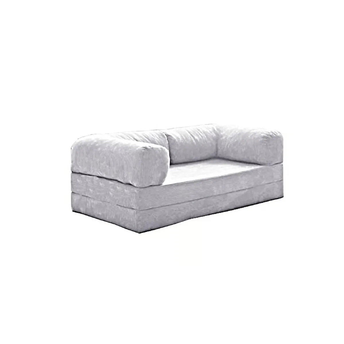 GENERICO - Forro Sofa Teddy Abrazo De Oso 180x80 Silver