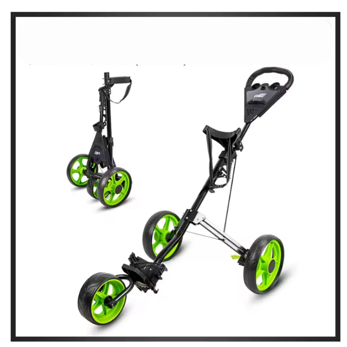 PXG GOLF - Carrito de Golf Ligero con Alta Capacidad de Carga - Diseño Plegable de 3 Ruedas