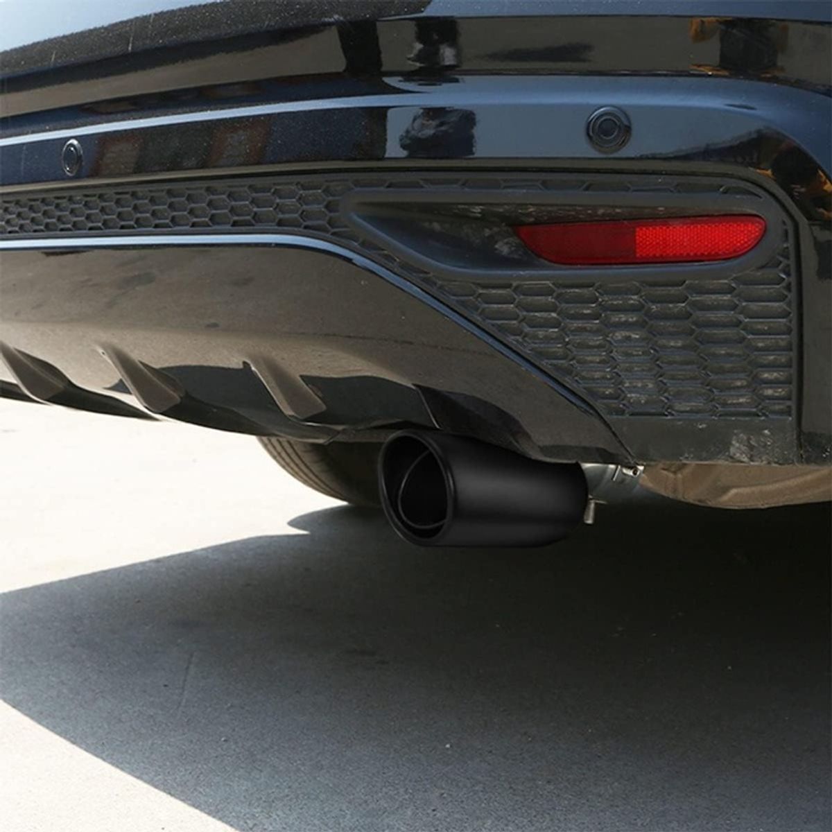 GENERICO - punta exosto negro puntera exosto accesorios para carro