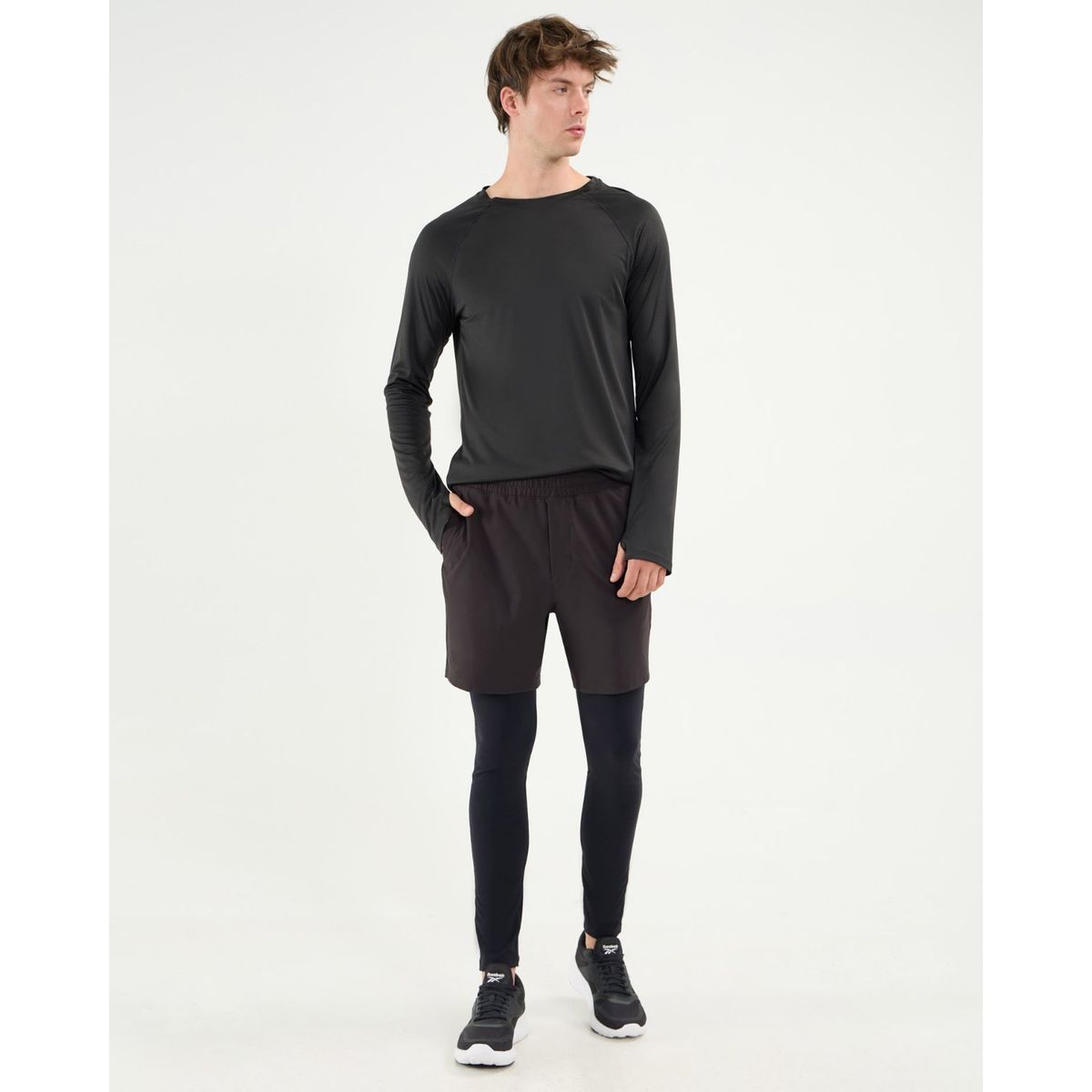 ATMOS - Leggins  Para Hombre Largo Color Negro Marca Atmos #32230002