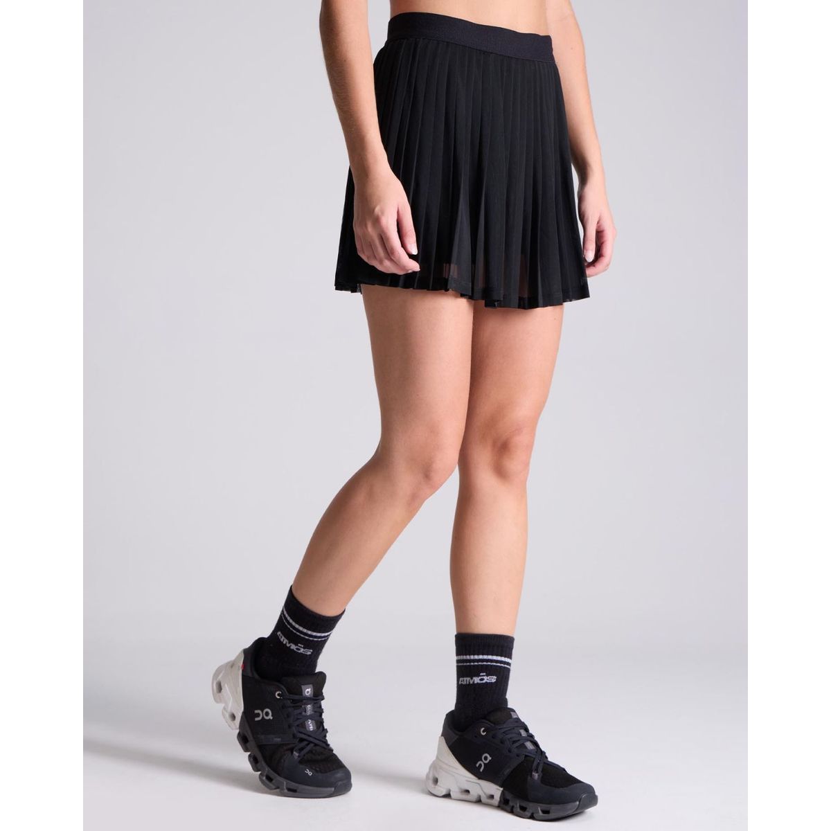 ATMOS - Falda Mesh Con Bóxer  Para Mujer Negro Atmos