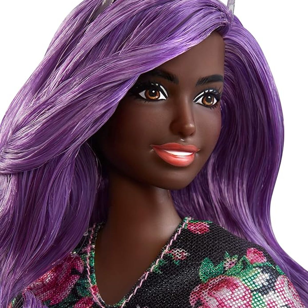 BARBIE - Muñeca Barbie Fashionistas con cabello púrpura modelo 12345