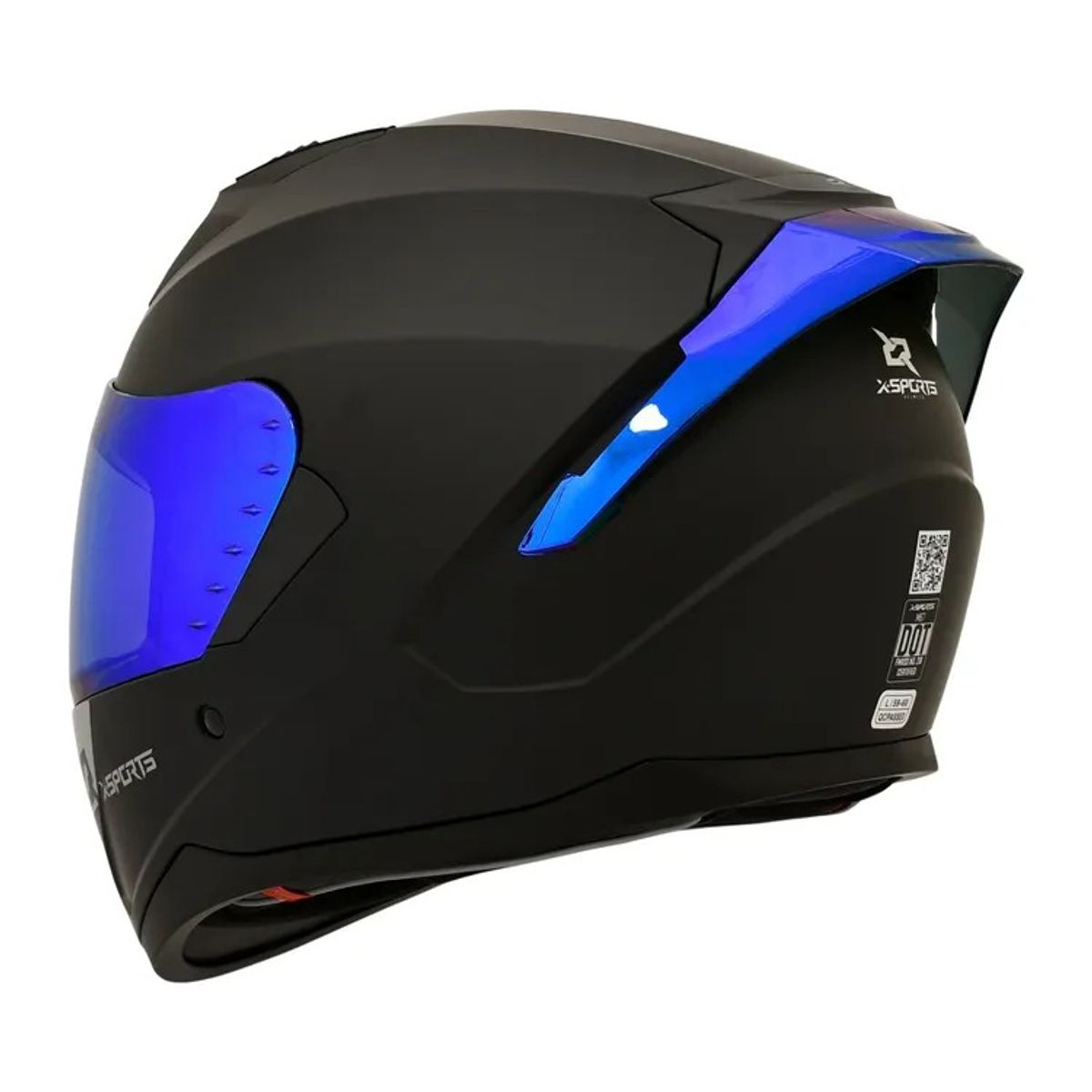 X SPORTS - CASCO X SPORTS M67 CERTIFICADO DOT NEGRO MATE TALLA S
