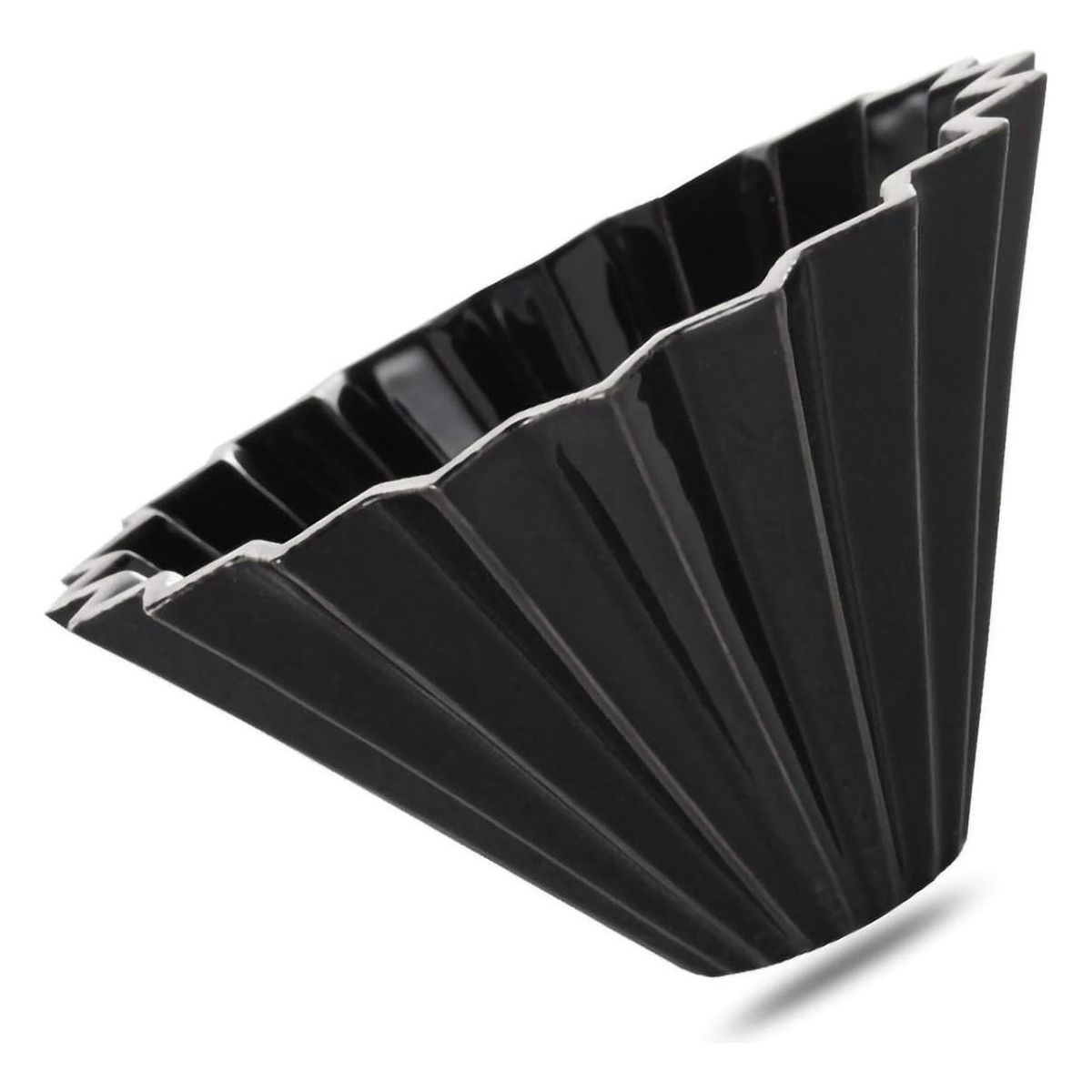 BIGCENTER - Flower Dripper Negro Cerámico Método De Extracción De Café