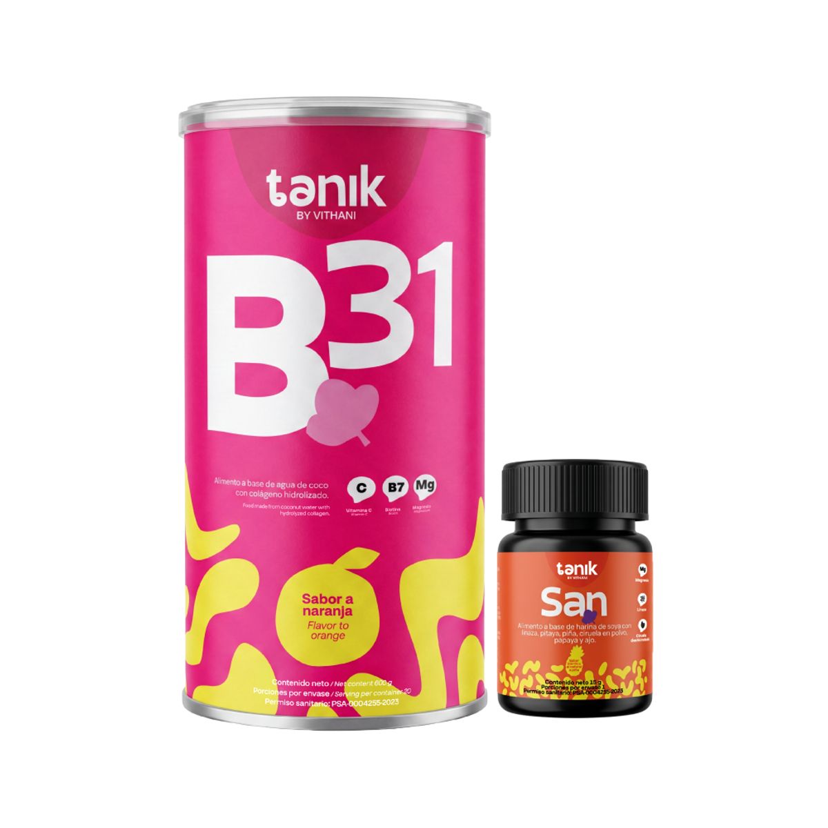VITHANI - Combo Colageno Hidrolizado + Biotina B31 Tanik X 600 Gr Gratis Purgante San
