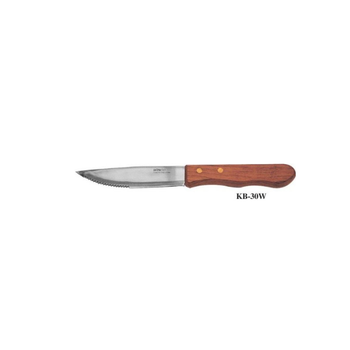 WINCO - Cuchillo de Carne Winco Punta Puntiaguda Madera 5 12cae
