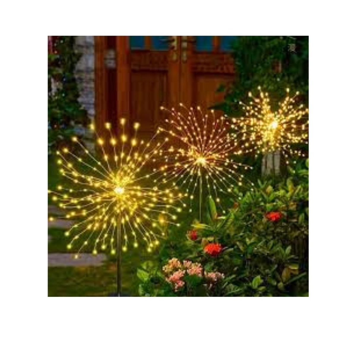 GENERICO - LUCES NAVIDEÑAS SOLARES 120 LUCES DECORACION PARA DIFERENTES LUGARES DEL HOGAR